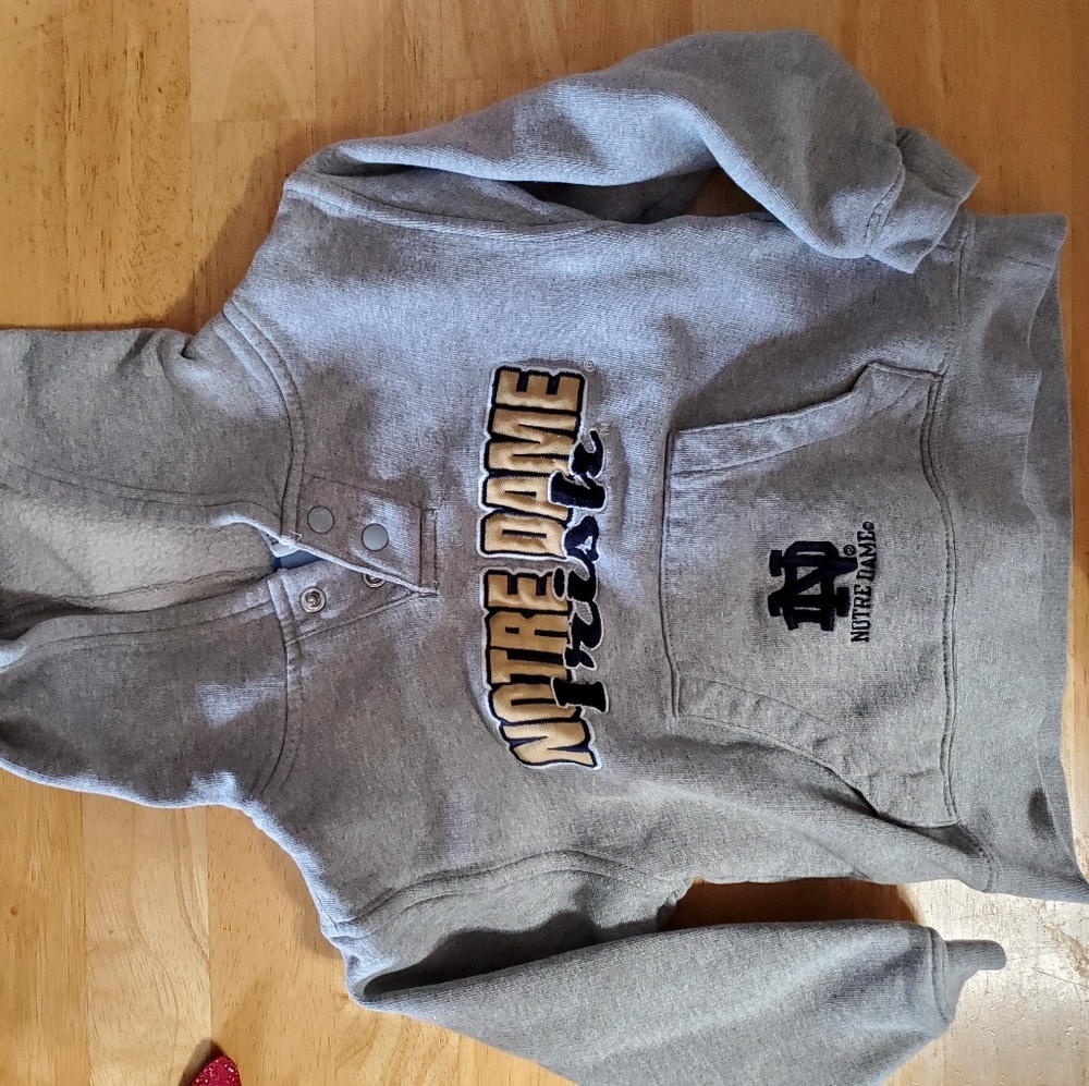 Notre Dame kids hoodir